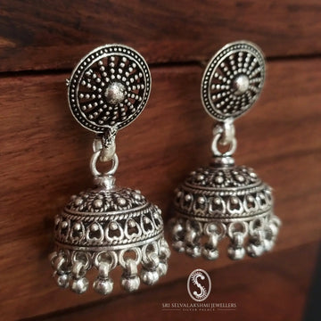 Jaipur Style Antique Silver Jimikki 415