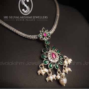 Antique Kemp Silver Necklace Set 104