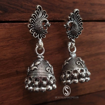 Antique Silver Peacock Jimmikis 412