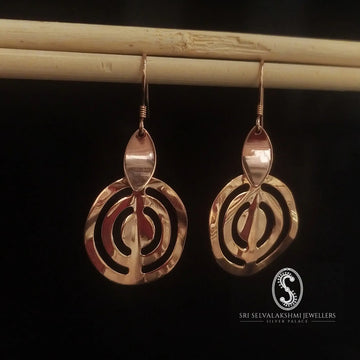 Lightweight Rose Gold 925 Silver Drops 102