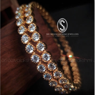 Diamond Inspired Temple Bangles 115