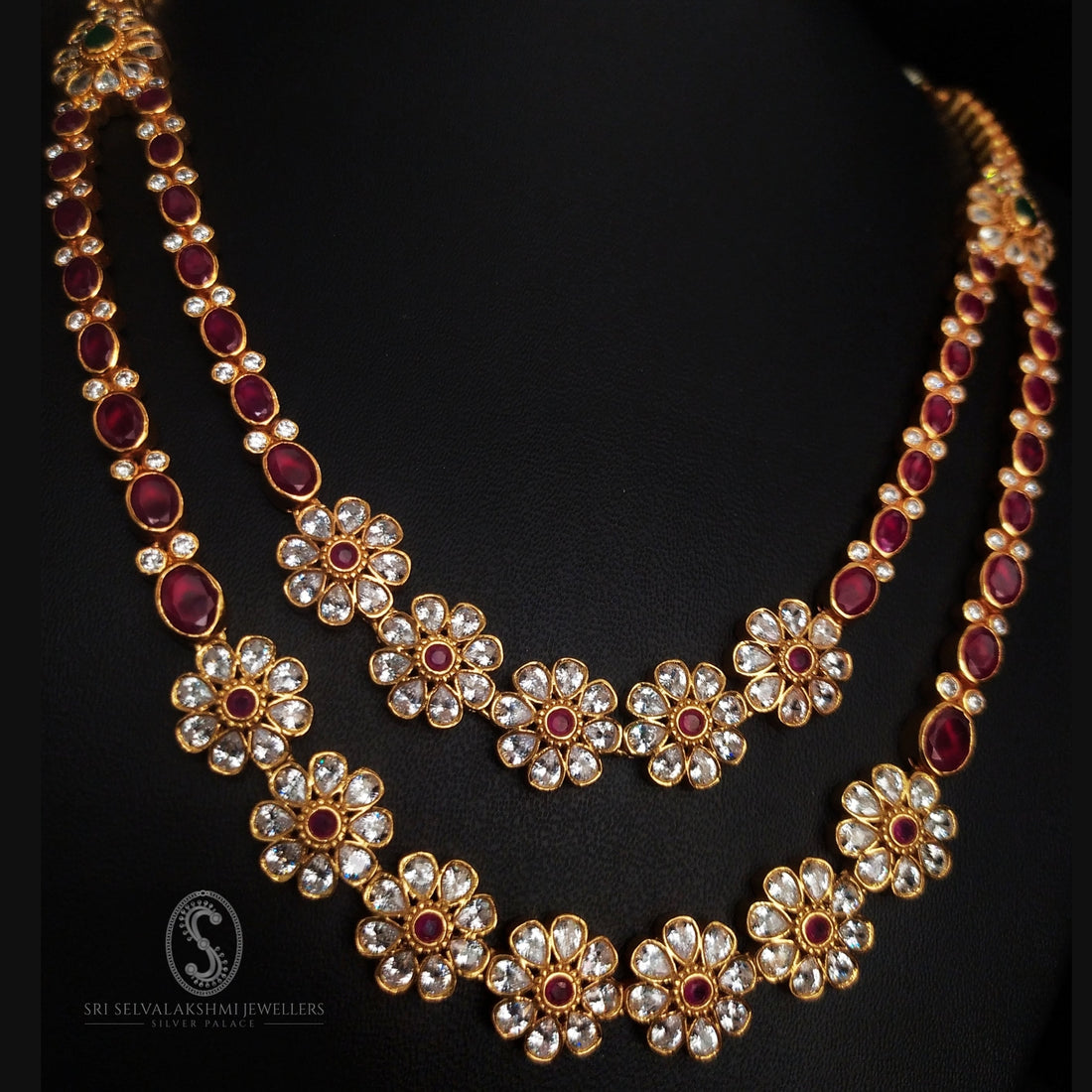 Royal Bride Silver Temple Necklace