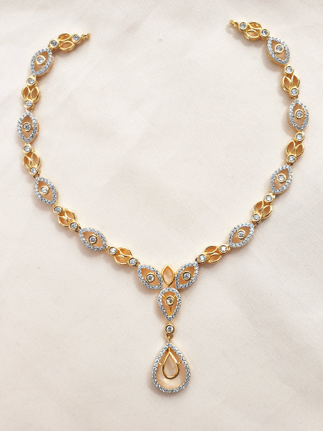 Gold coated silver necklace 925 silver