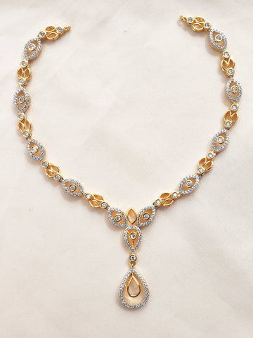 Gold coated silver necklace 925 silver