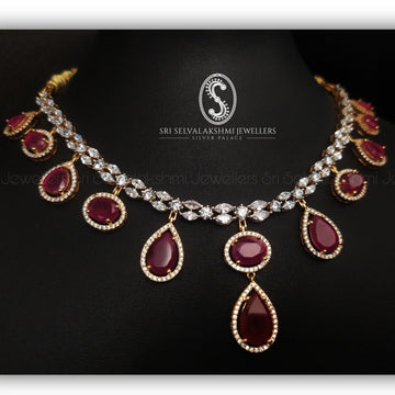 Bold N Beautiful CZ Silver Necklace