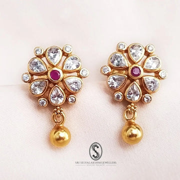 Silver Temple Earrings 206