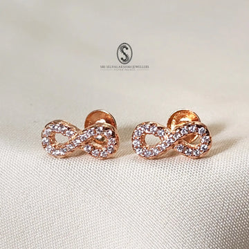 Diamond Infinity 925 silver stud