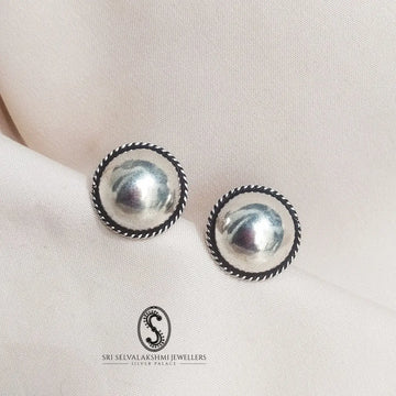 Antique Statement Silver Studs