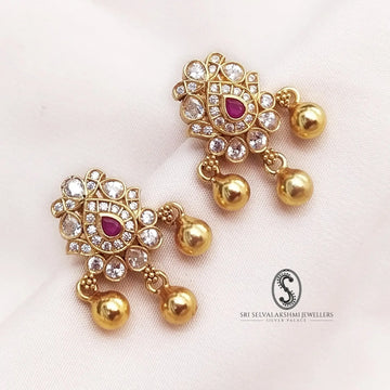 Silver Temple Studs 203