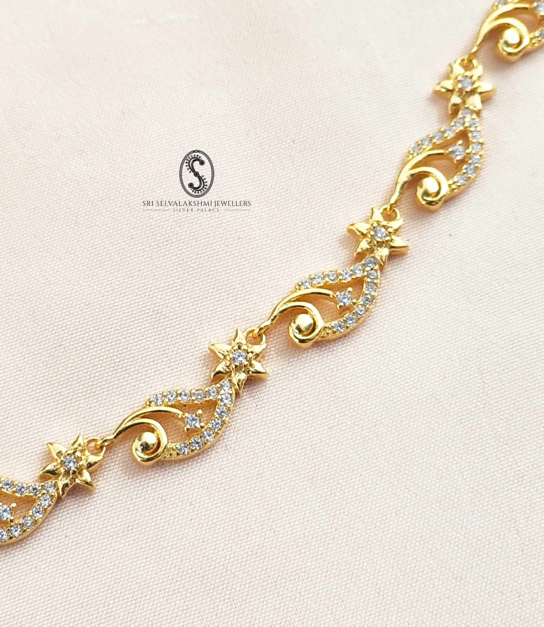 gold coated silver necklace lightweight