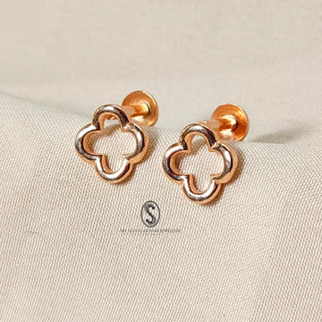 Unique Flower925 silver Stud