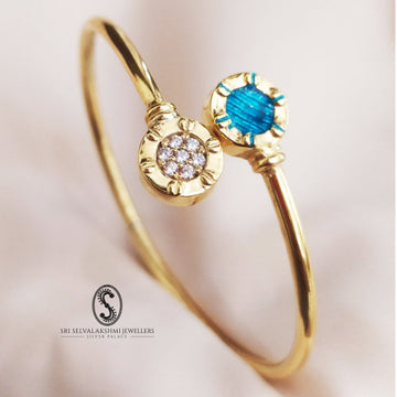 Gold Coated Silver Stylish Flexi Bracelet