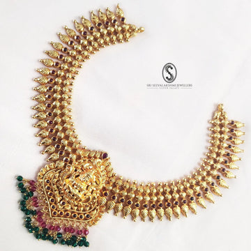South Indian Bridal Necklace 925 Silver 122