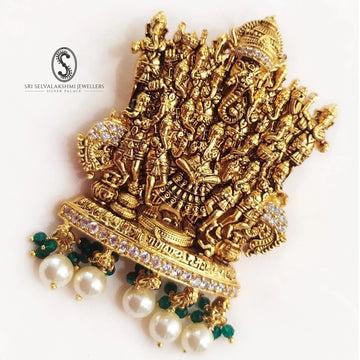 Ultra Nakshi Antique Ganesha Silver Pendant 104