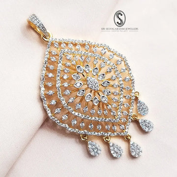 Diamond Inspired Silver Pendant 201