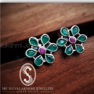 Temple Silver Earrings 4002